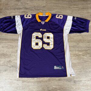 Jared Allen Minnesota Vikings #69 Reebok 54 - On Field Purple Jersey Sz XXL